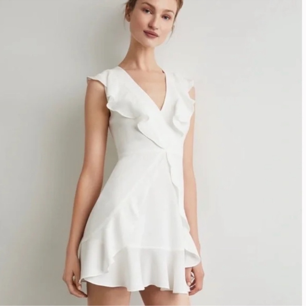 BCBGMaxAzria Tyrah Sleeveless Ruffle Dress